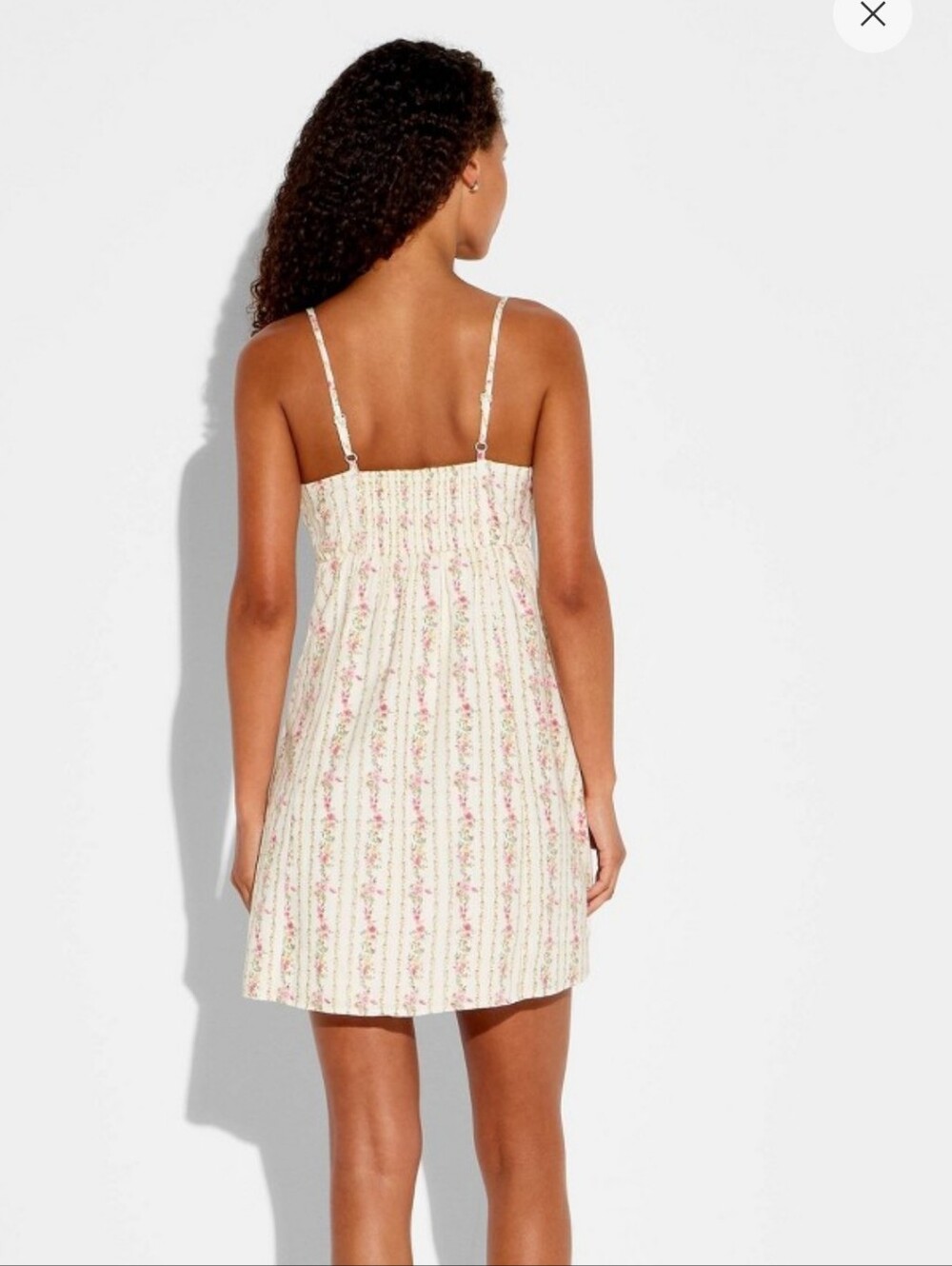NWT Wild Fable Buckle Front Woven Mini Dress- Medium - Picture 3 of 9